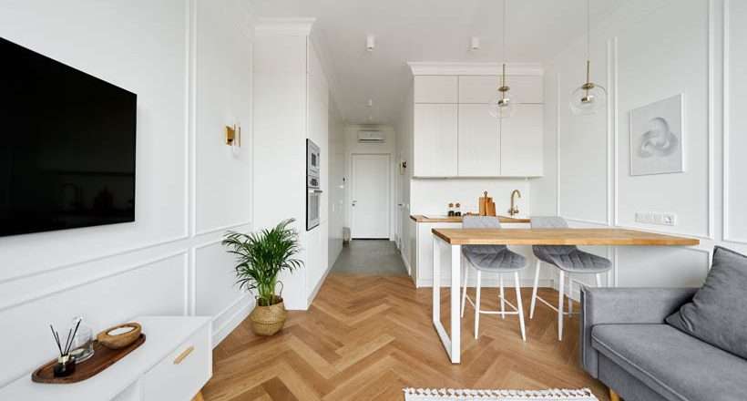 Дизайн квартир от комнаты к кухне