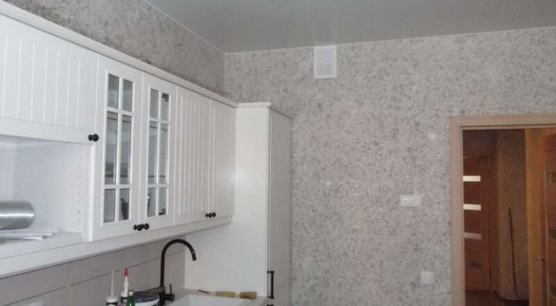 Обои на кухню: выбор и особенности жидких обоев